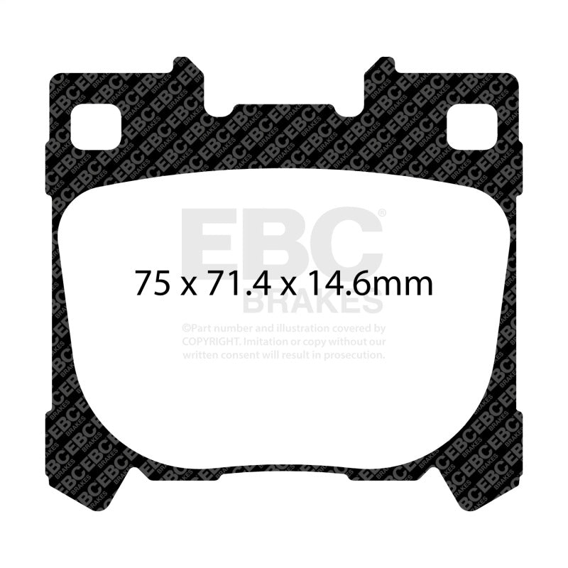 EBC 2022+ Toyota GR Yaris Yellowstuff Rear Brake Pads