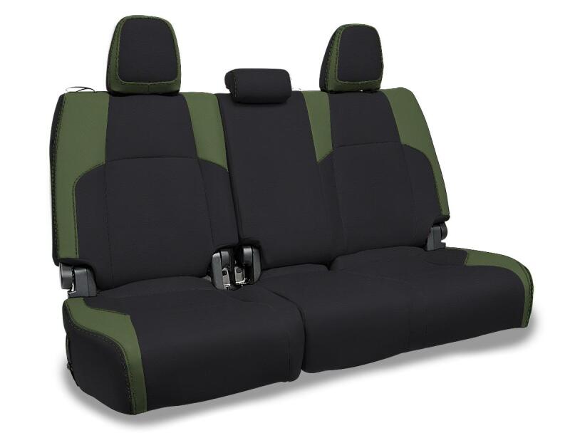 PRP 2024 Toyota Tacoma Rear Bench Covers - Black and Olive Green