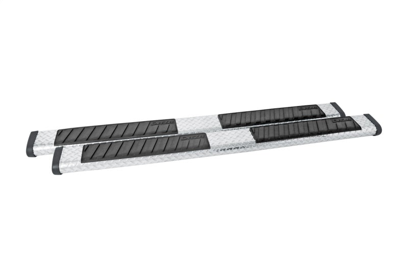 Dee Zee Universal Tubes - 6In Oval - Brite Tread Aluminum (CrewCab)