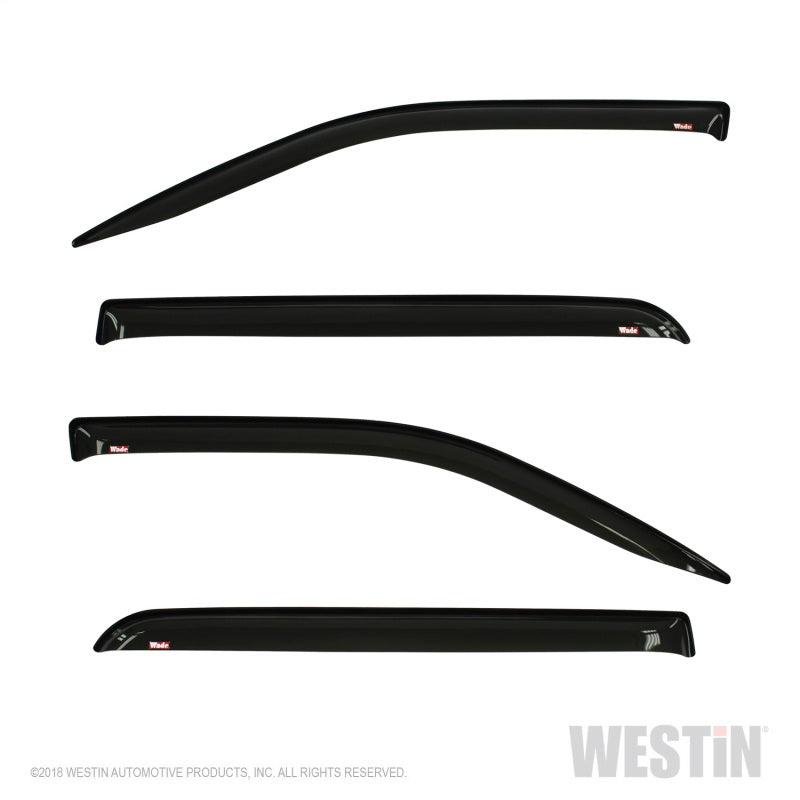 Westin 2019 RAM 1500 Crew Cab (Non Classic) Slim Wind Deflector 4pc - Smoke