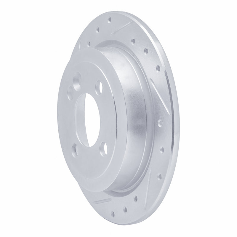 DFC 02-15 Mini Cooper (Excl Clubman) Rear Left Drilled & Slotted Silver Brake Rotor