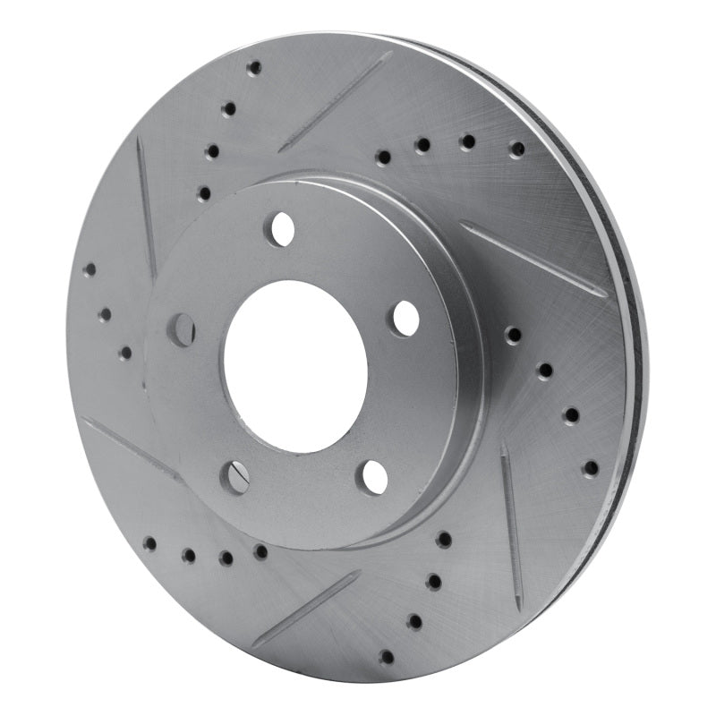 R1 01-07 Ford Escape Front Left Drilled & Slotted Silver Brake Rotor