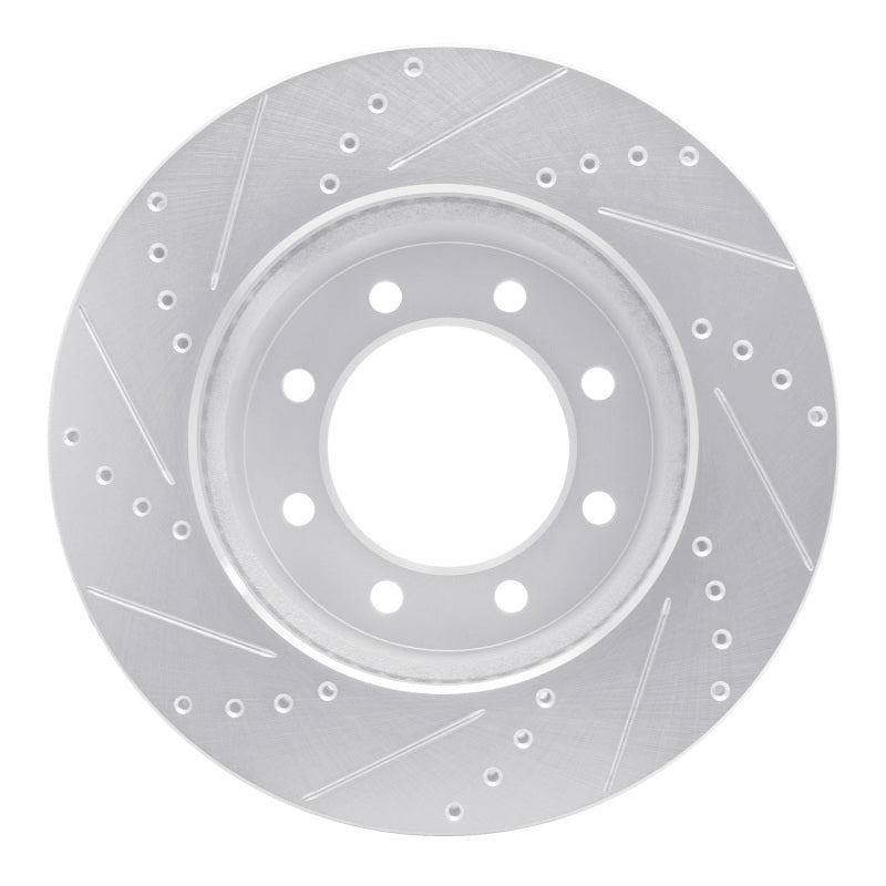 DFC 09-25 Dodge Ram 3500 Front Right Drilled & Slotted Silver Brake Rotor