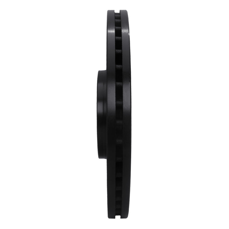 R1 04-09 Audi S4 Front Right Drilled & Slotted Black Brake Rotor
