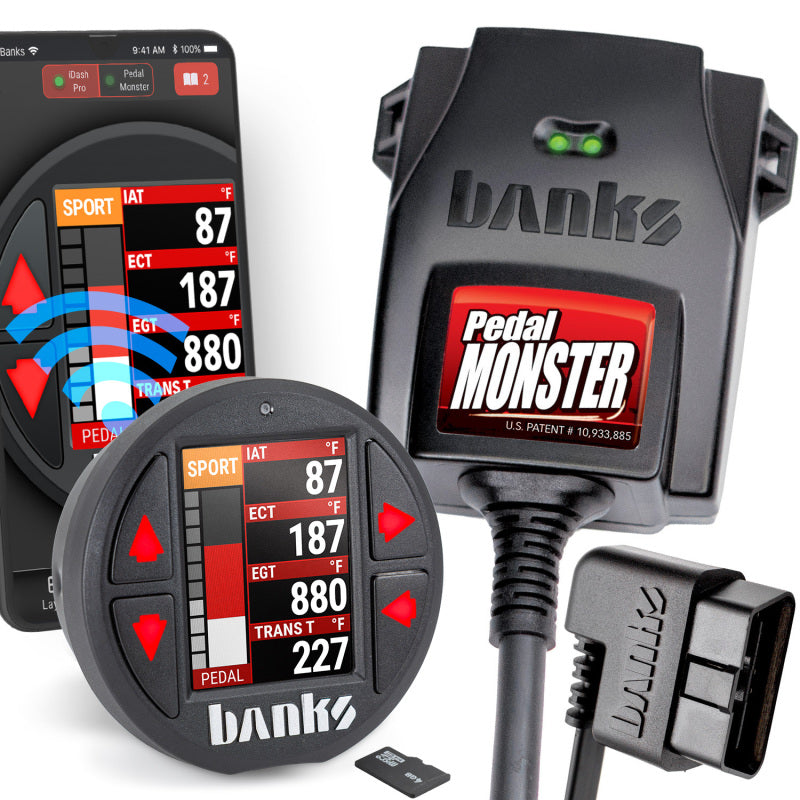 Banks Power Pedal Monster Kit Molex MX64 6-Way CONFIG 2 PM-03 w/iDash Data Pro 06-07 Chevy