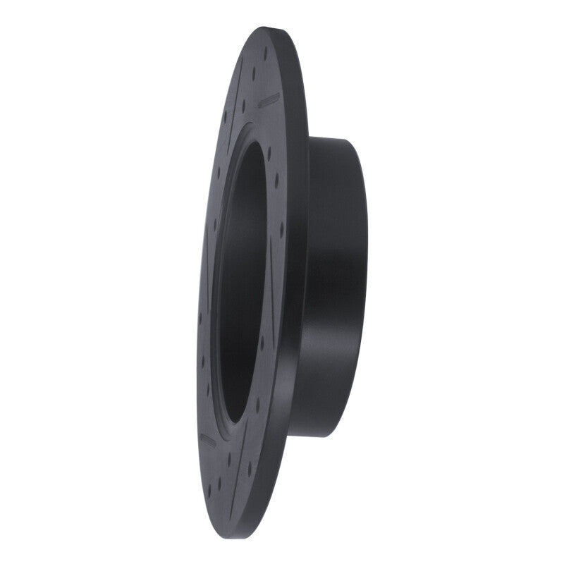 R1 96-05 Audi A4 Quattro Rear Right Drilled & Slotted Black Brake Rotor