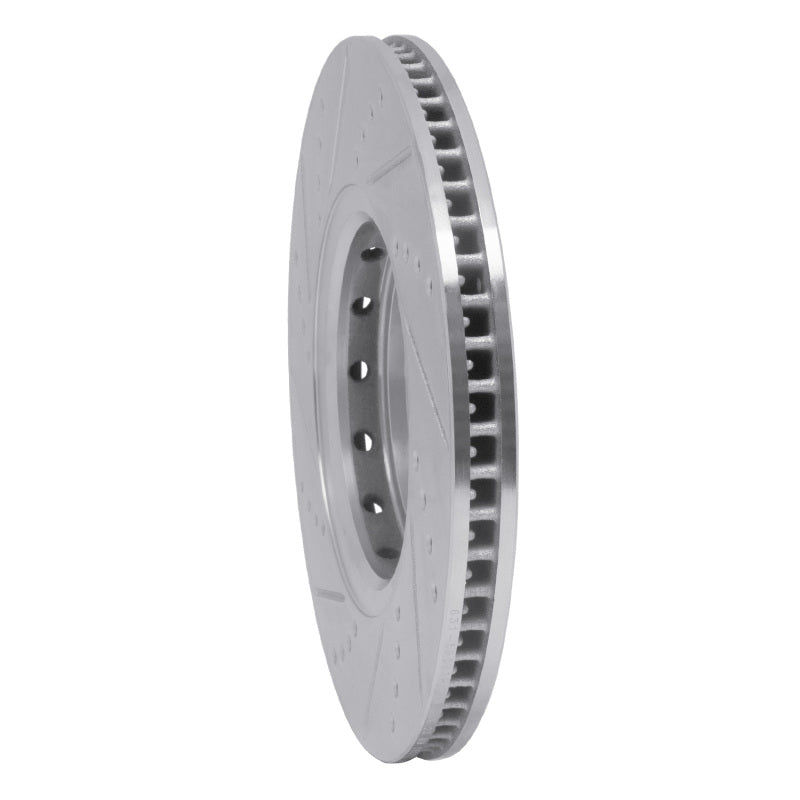 R1 16-22 Acura ILX Front Right Drilled & Slotted Silver Brake Rotor