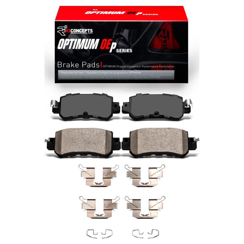R1 2013-2018 Mazda CX-5 Rear R1 Optimum OE Pads & Hardware Kit
