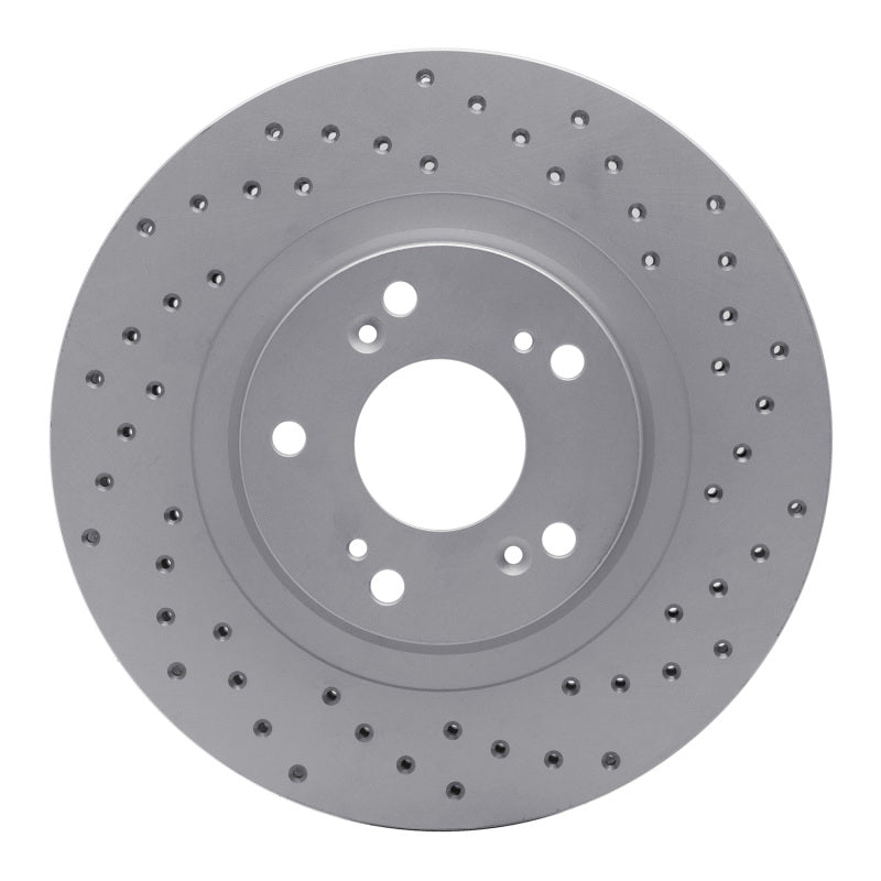 DFC 02-15 Acura Rsx Front Right Drilled Geoperformance Rotor