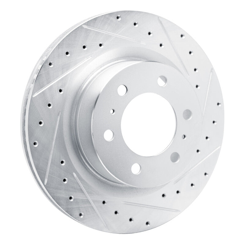 DFC 22-25 Lexus GX550 Front Right Drilled & Slotted Silver Brake Rotor