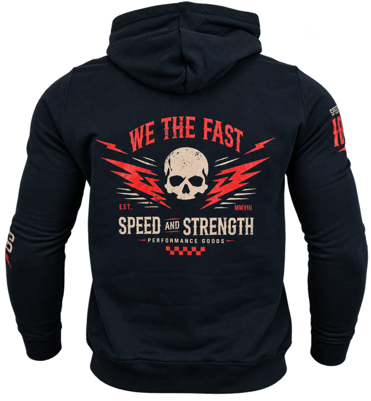 Speed and Strength We the Fast Hoody Black - Medium