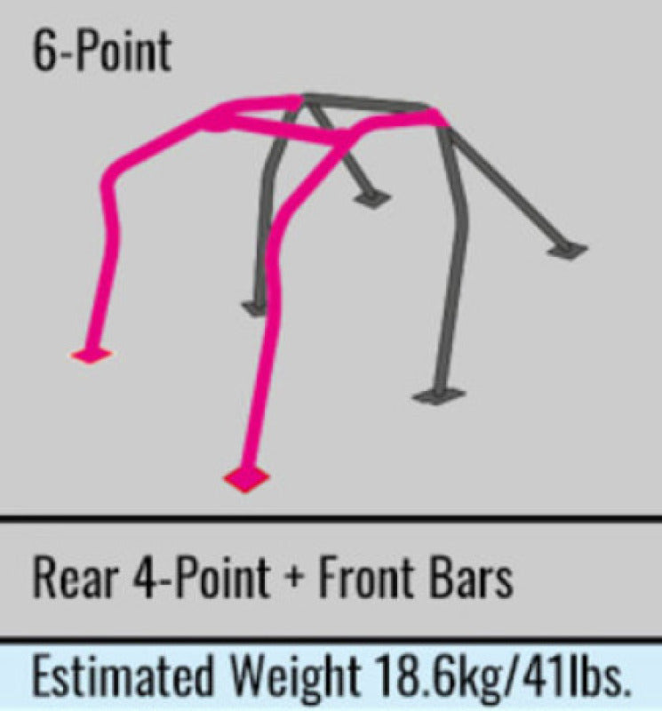 Cusco 06-11 Honda Civic Type-R Arounf Dash 6 Point Cromoly Roll Cage (S/O / No Cancel)