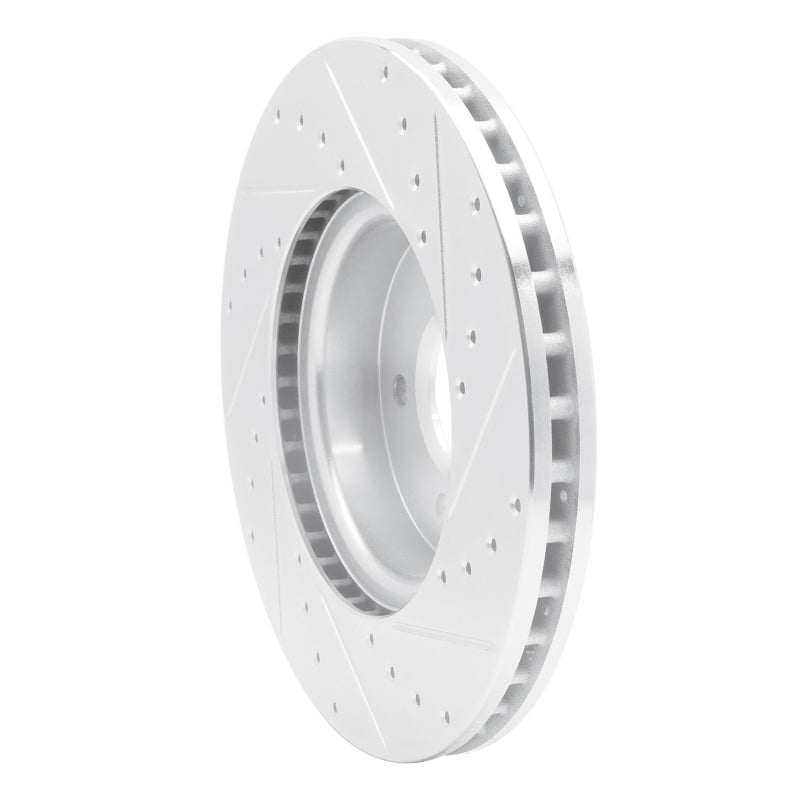 DFC 13-25 Cadillac ATS Front Left Drilled & Slotted Silver Brake Rotor