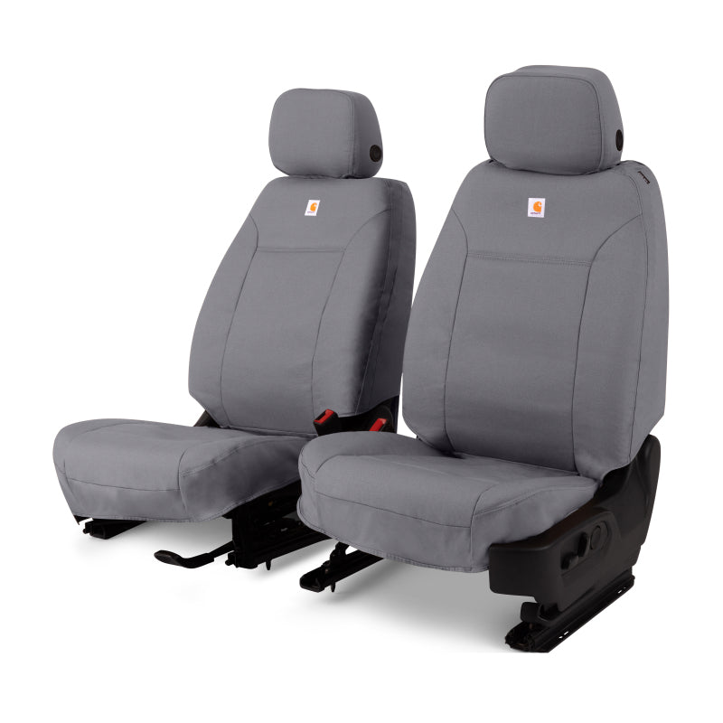 Covercraft 19-21 Chevrolet Silverado Carhartt PrecisionFit Custom Front Row Seat Covers - Gravel