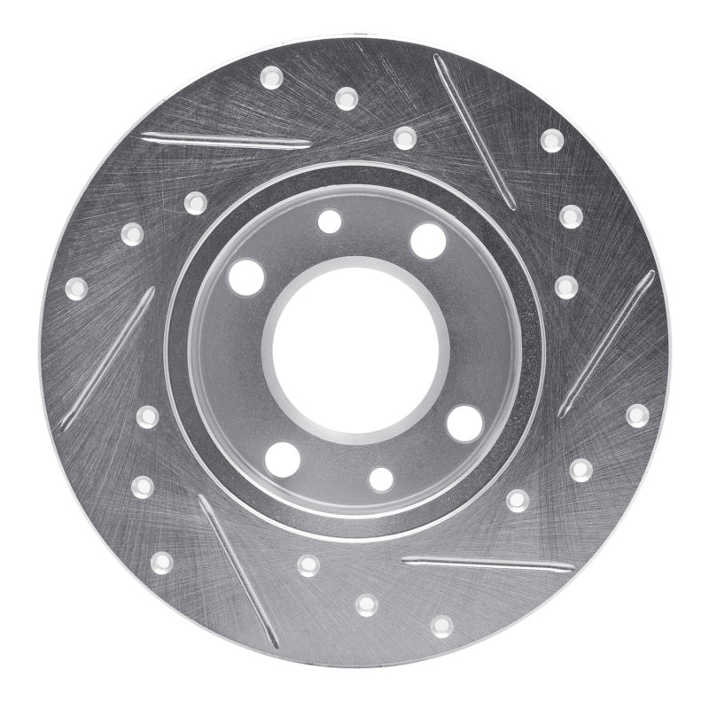 DFC 66-92 Fiat X-1/9 Rear Left/Front Left Drilled & Slotted Silver Brake Rotor