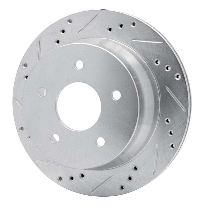 DFC 97-05 Chevrolet S10 Rear Left Drilled & Slotted Silver Brake Rotor