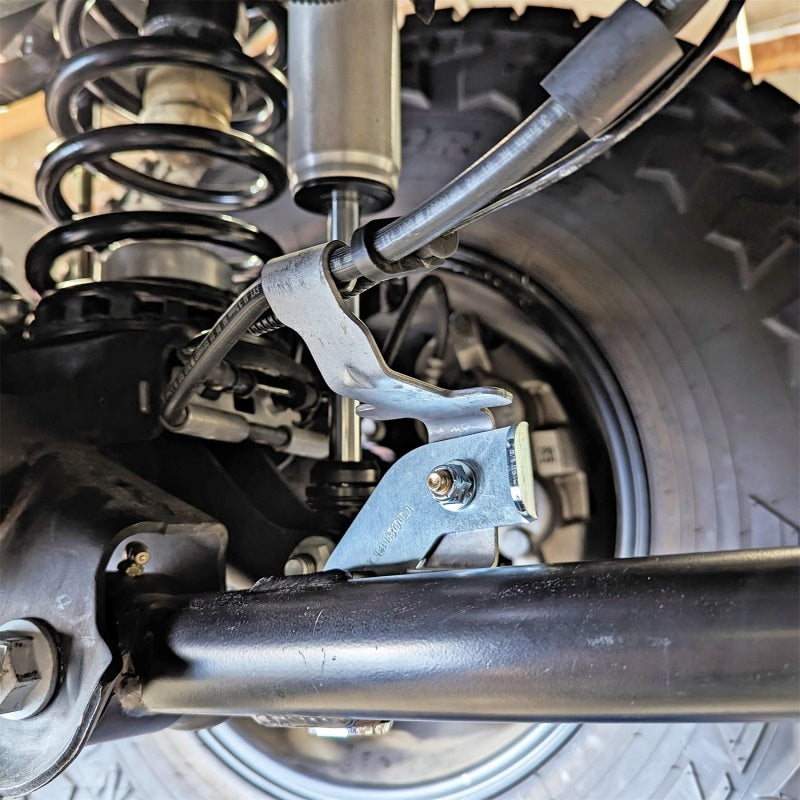 RockJock JL/JT Brake Line Relocation Bracket Kit Front Pair