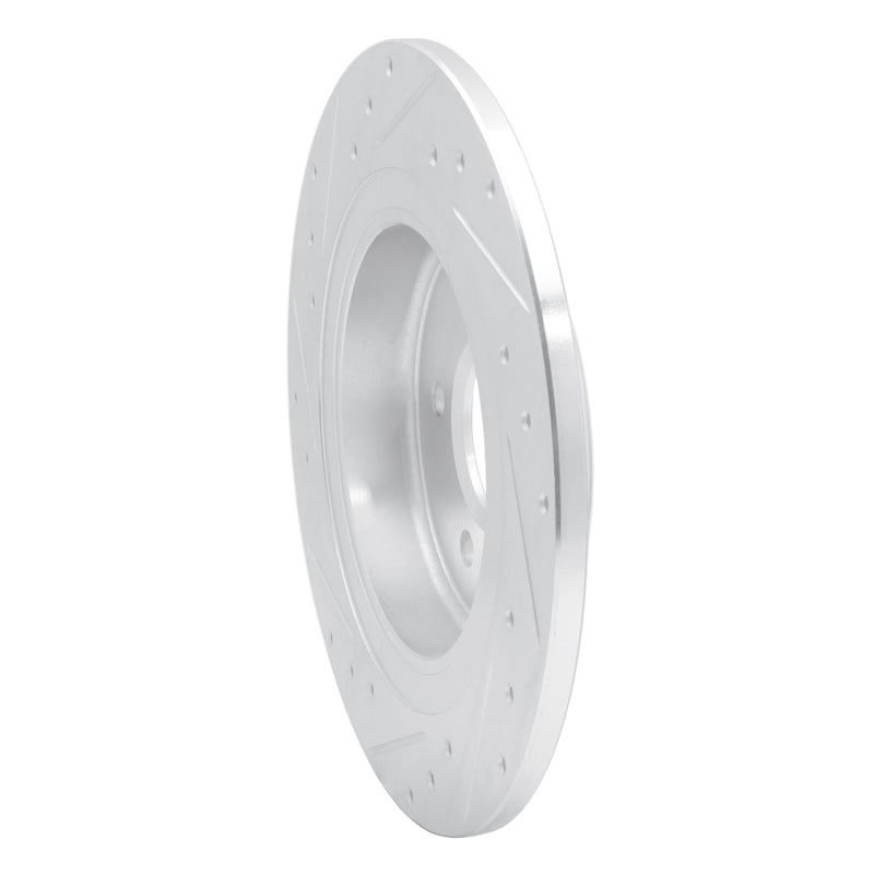 R1 16-18 Buick Envision Rear Right Drilled & Slotted Silver Brake Rotor