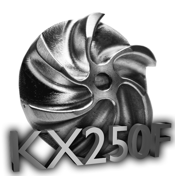 OptiFlo “phi” High Flow Premium Impeller for KX250F ’04-’19 image 0