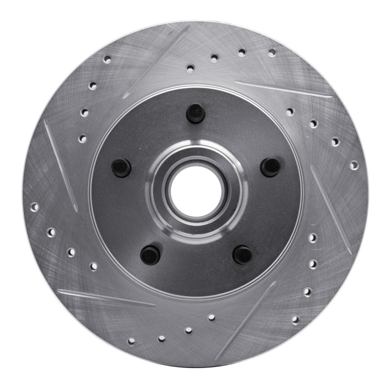 DFC 88-91 Chevrolet C1500 Front Left Drilled & Slotted Silver Brake Rotor