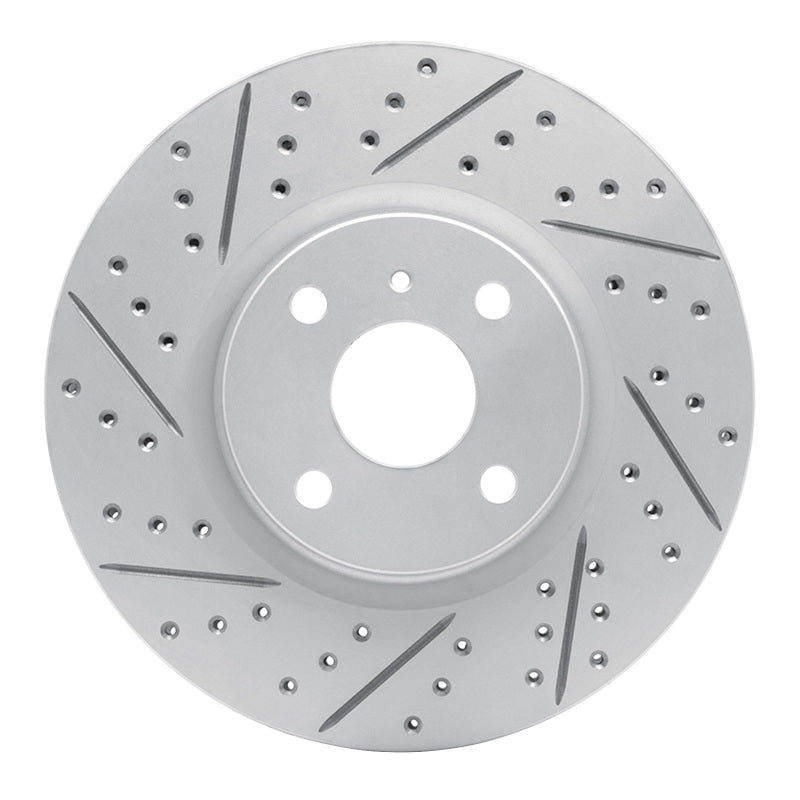 R1 16-25 Mazda MX-5 Miata Front Left Drilled & Slotted Geo-Carbon Rotor