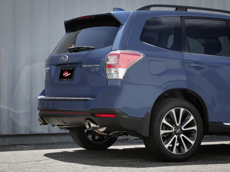 aFe Subaru Forester XT 14-18 H4-2.5L Takeda 2-1/2in to 2-1/4in 304 SS Cat-Back- Polished Tip