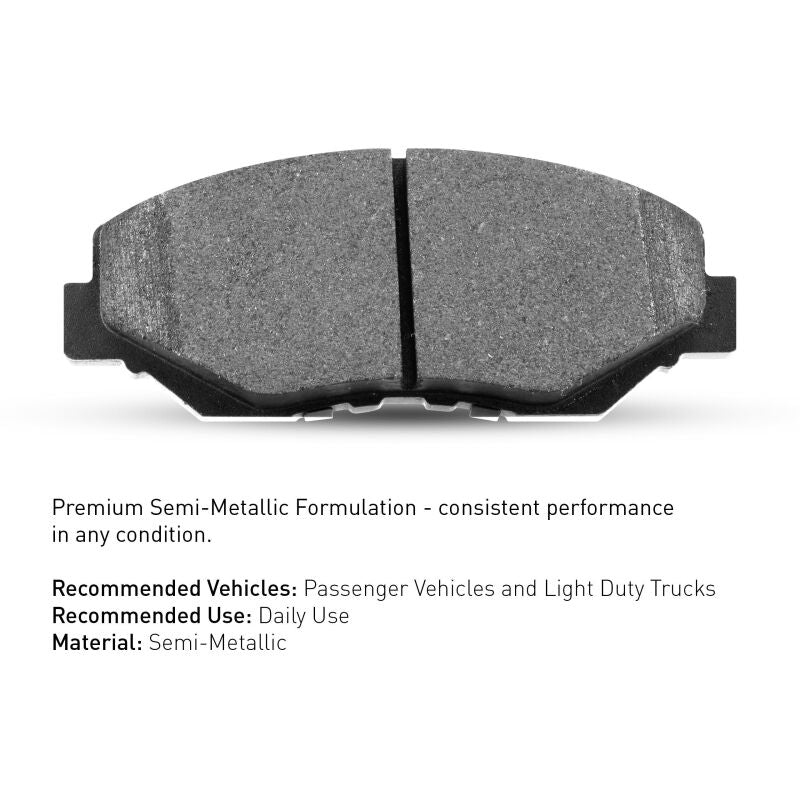 R1 02-08 Seat Alhambra Rear Semi Met Brake Pads