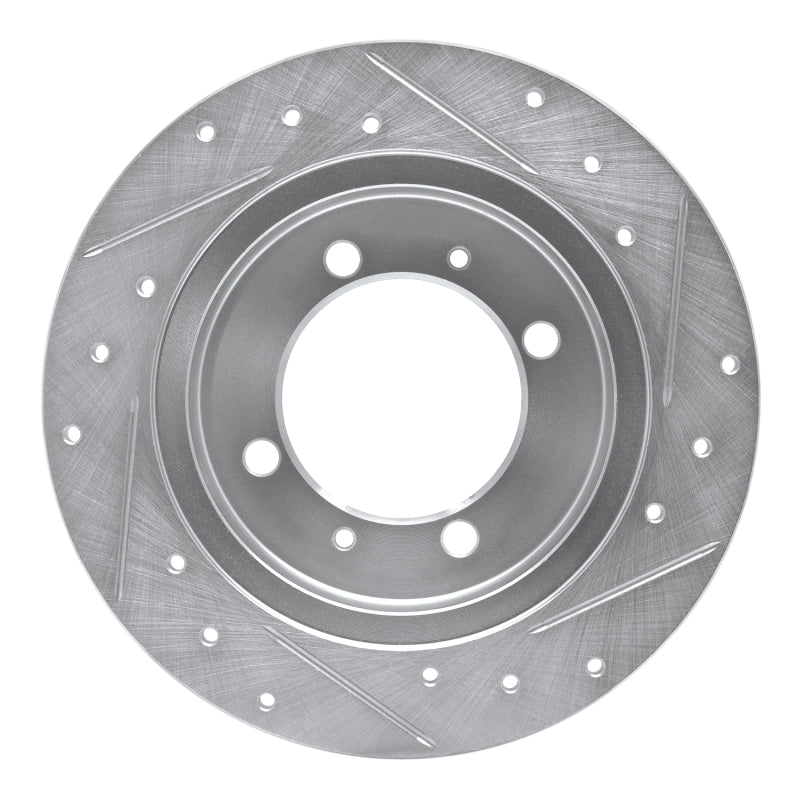 DFC 00-07 Mitsubishi Space Star (Mexico) Rear Left Drilled & Slotted Silver Brake Rotor