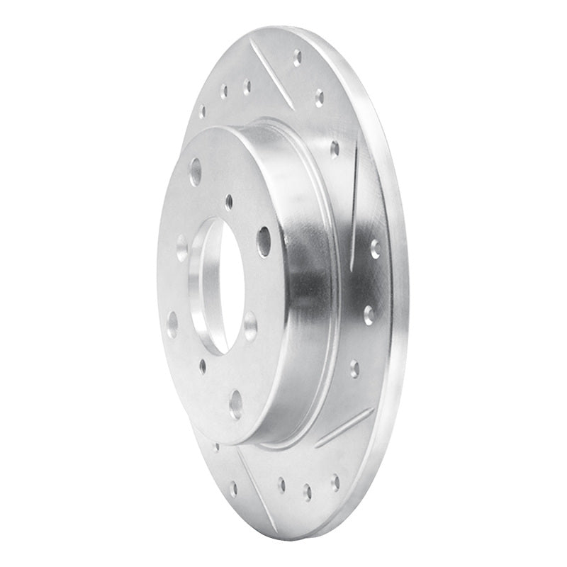 DFC 89-94 Suzuki Swift Rear Right Drilled & Slotted Silver Brake Rotor