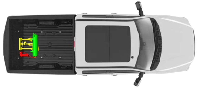 Kleinn 17-22 Ford F-250/ F-350 Onboard Air System w/ Model 730 Horns Spare Tire Location