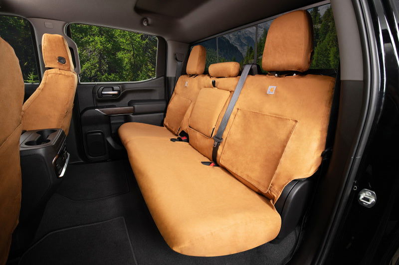 Covercraft 13-16 Dodge Ram Carhartt SeatSaver Custom Front Row Seat Covers - Brown