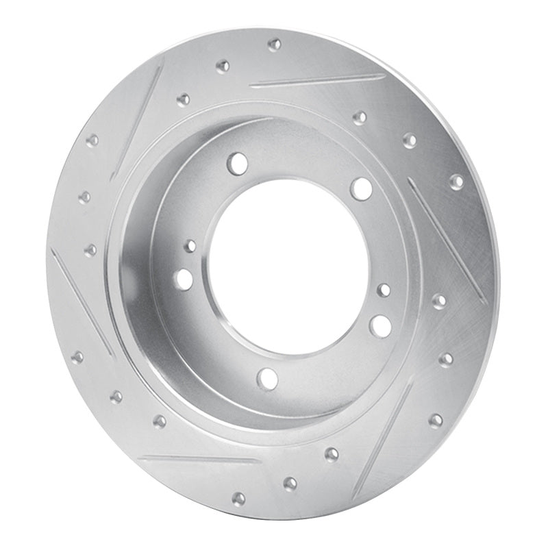 R1 83-98 Chevrolet Tracker Front Left Drilled & Slotted Silver Brake Rotor