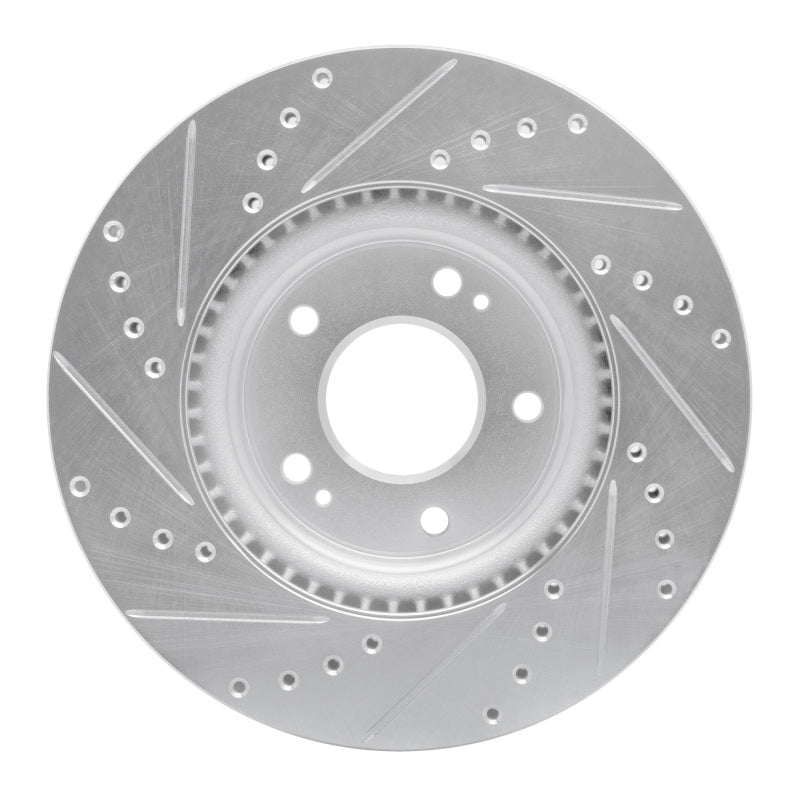 DFC 20-25 Hyundai Elantra Front Right Drilled & Slotted Silver Brake Rotor