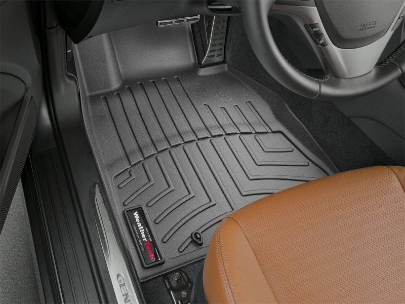 WeatherTech 13+ Hyundai Genesis Coupe Front FloorLiner - Black