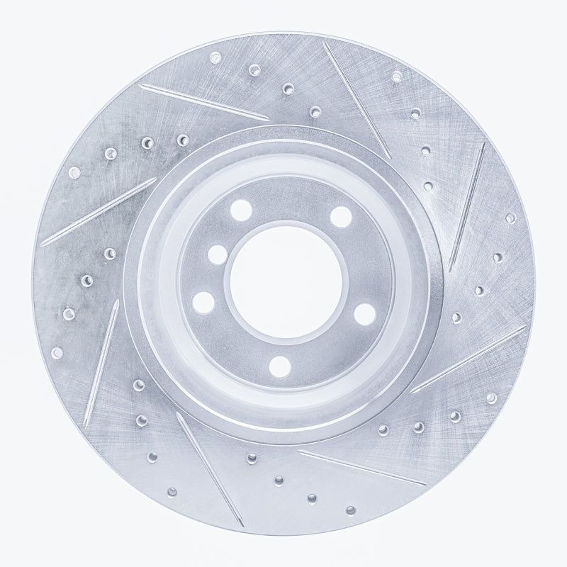 DFC 06-12 BMW X1 (USA/Canada) Front Left Drilled & Slotted Silver Brake Rotor