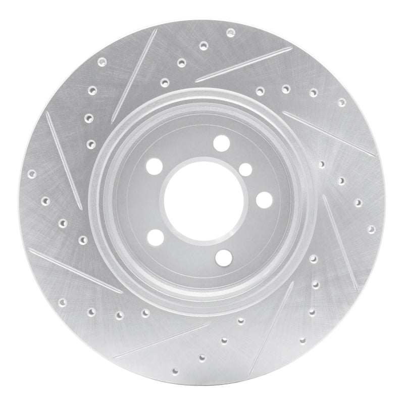 DFC 02-05 BMW 760i Rear Right Drilled & Slotted Silver Brake Rotor