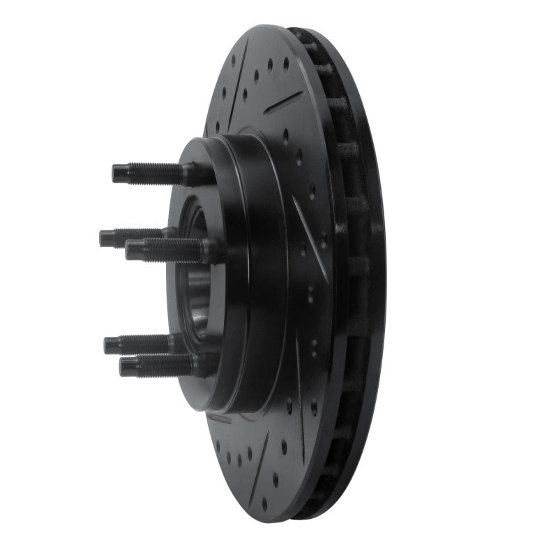 R1 1995-1997 Ford Ranger (USA/Canada) Front Left Drilled & Slotted Black Brake Rotor