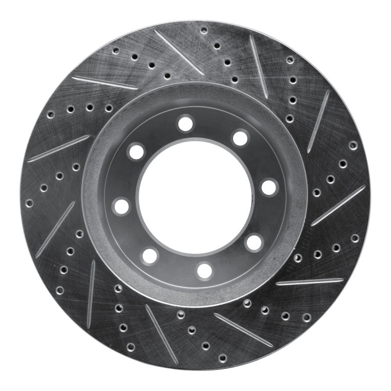 DFC 12-25 Ford F-350 Super Duty 4WD Front Left Drilled & Slotted Silver Brake Rotor