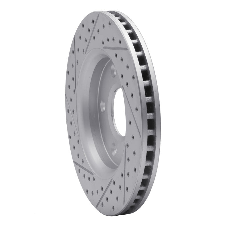 R1 08-16 Chrysler Town & Country Front Right Drilled & Slotted Geo-Carbon Rotor