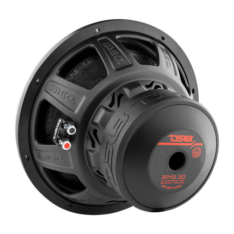DS18 12in 750 Watts RMS 2 ohm DVC ZR Subwoofer