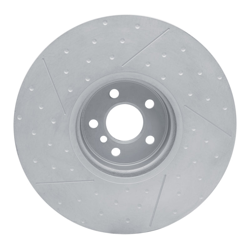 R1 20-25 BMW 430I Right Front Carbon Alloy GeoMET Dimpled & Slotted Rotor