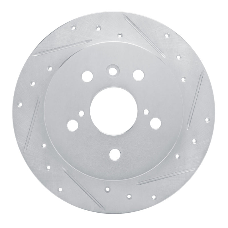 DFC 18-24 Toyota Camry Rear Right Drilled & Slotted Silver Brake Rotor