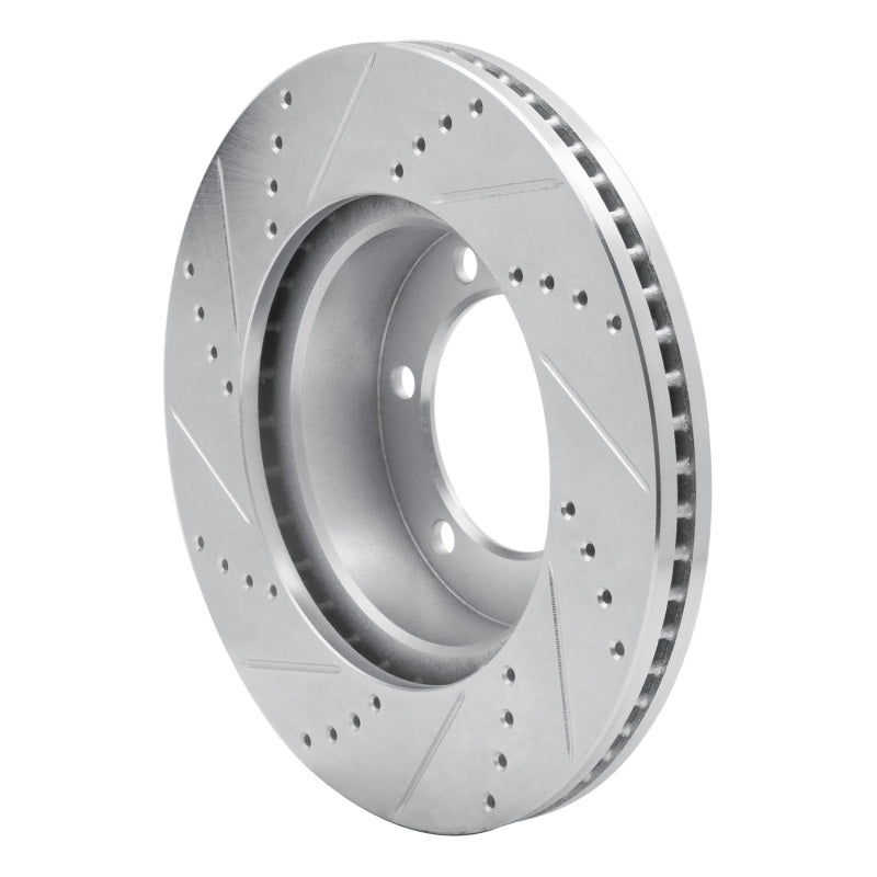 R1 00-07 Toyota SEQUOIA Front Right Drilled & Slotted Silver Brake Rotor