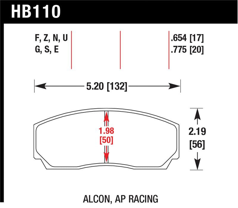 Hawk AP CP2279 / CP3788 / CP3789 / C5835 / C5880 / C5830 (SC430) Caliper DTC-70 Race Brake Pads
