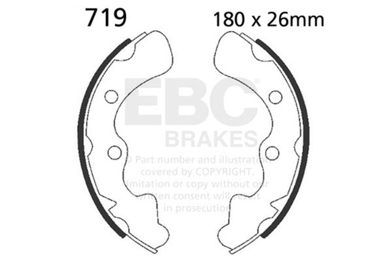 EBC 2007 Kawasaki KAF 450 B1 Mule 1000 Front Left/Right FA-SFA-X Brake Shoes