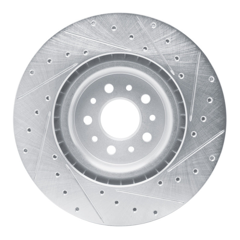 R1 15-22 Ram Promaster City Front Left Drilled & Slotted Silver Brake Rotor