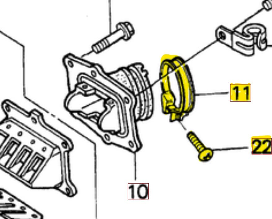 OEM Honda Insulator Band & Bolt Combo image 0
