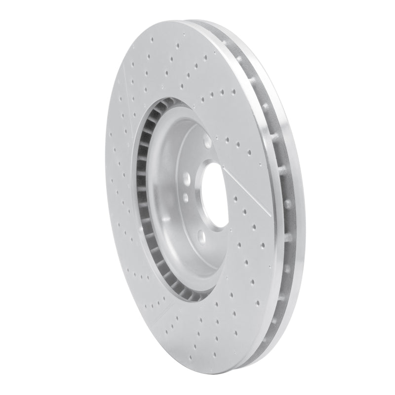 DFC 14-19 Mercedes-Benz GLA45 AMG Front Drilled & Slotted Silver Brake Rotor