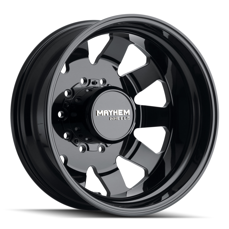 Mayhem 8181 Challenger Dually 22x8.25 / 10x225 BP / 169mm Offset / 170.1mm Hub Full Black Wheel