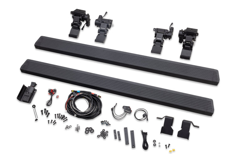 RealTruck 18-24 Jeep Wrangler 4dr VoltStep Electric Running Board Kit (Drilling Req.) - Tex. Blk